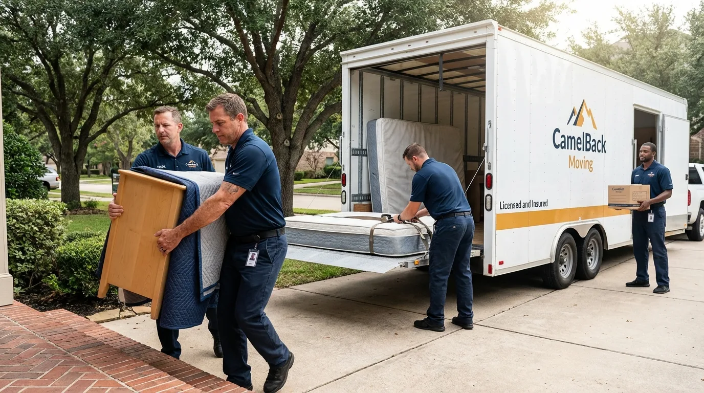 Crew loading residential truck for cross-state move from Carteret, NJ